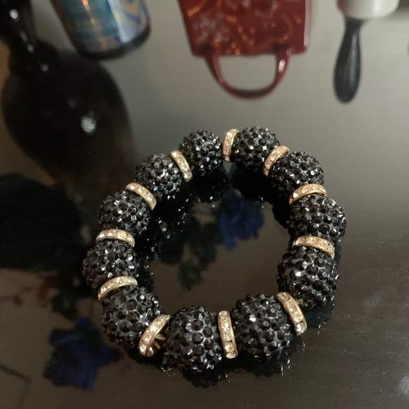 Shiny black bracelet with diamonds💎 - Picture 4 of 7